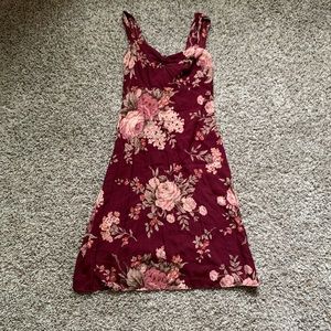⚡️Red floral dress